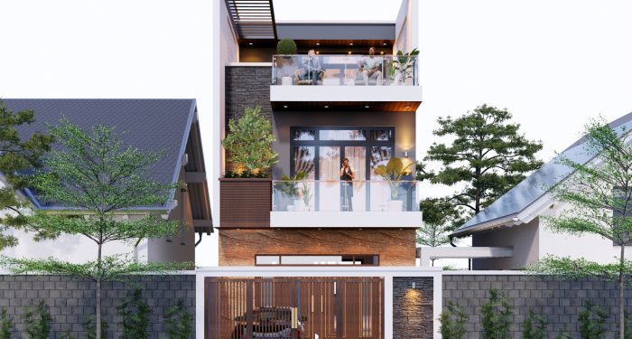 NHÀ PHỐ HIỆN ĐẠI 2 TẦNG